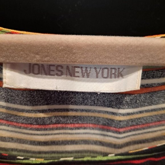 JONES New York Colorful Striped Tank Top - Picture 2 of 3
